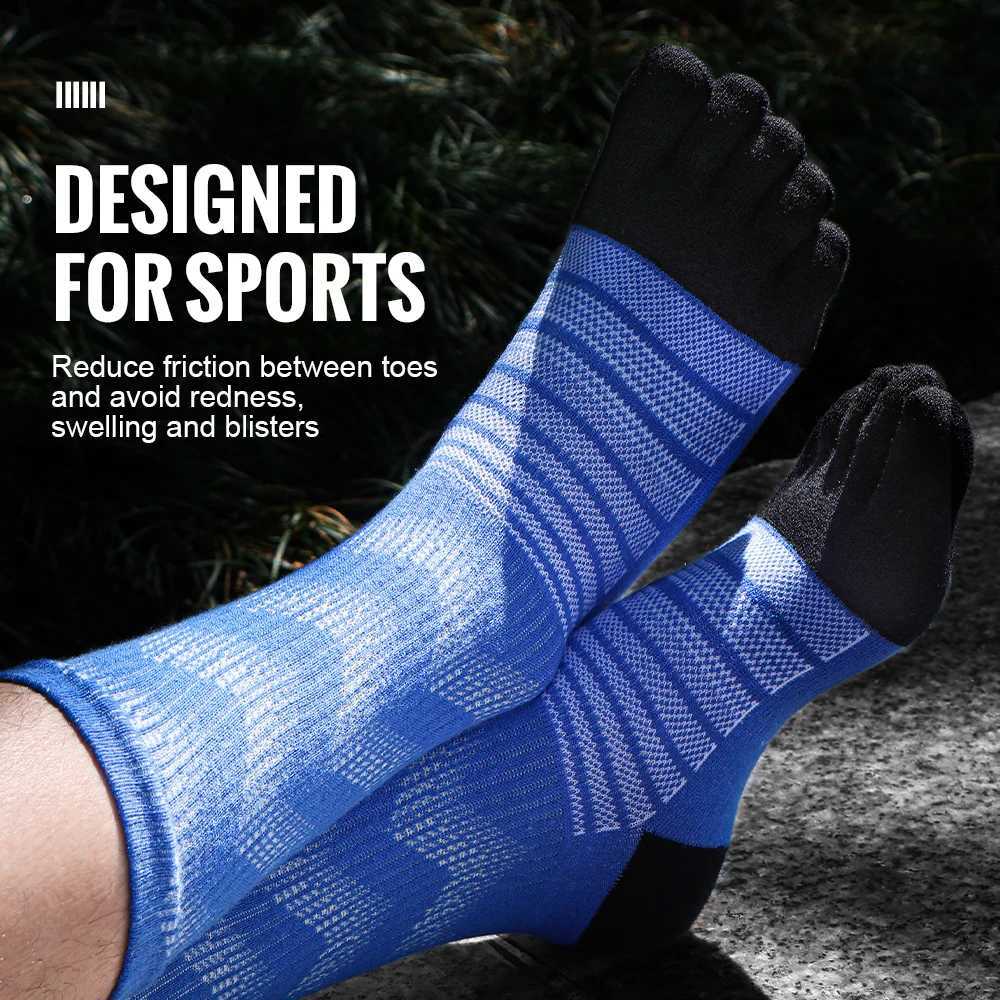 WRELS 13 Pairs Merino Wool Thermal Socks Men Moisture Wicking Thicken Warm Ski Hiking Cushioning Compression Sports Toe SocksW251011