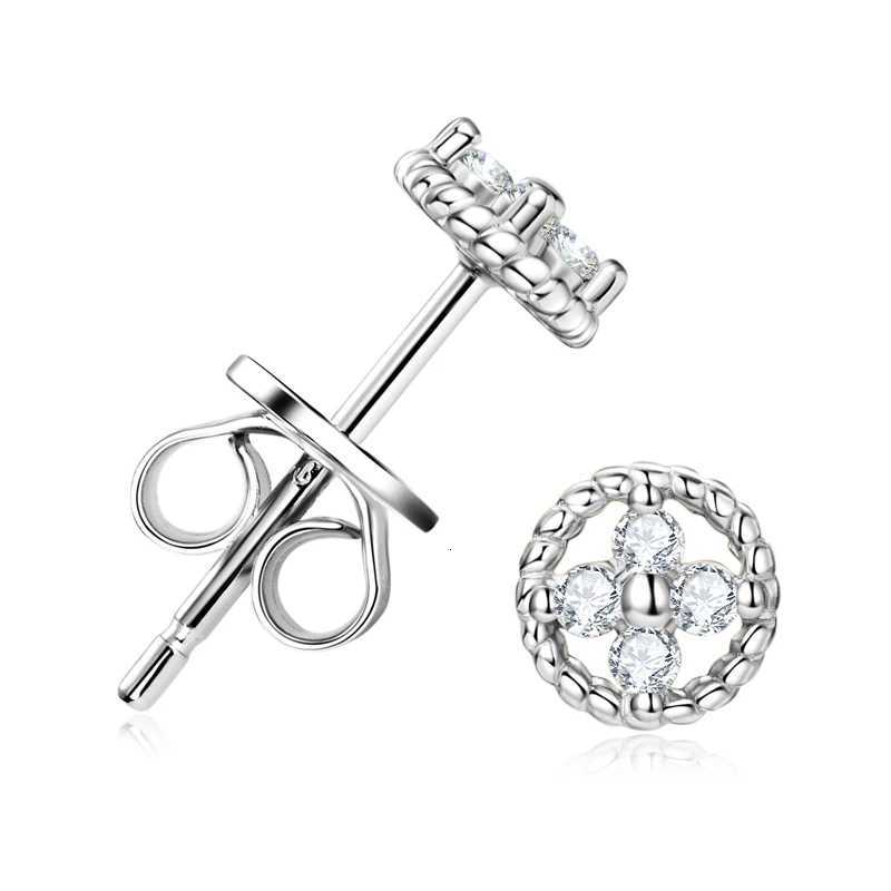 Lnkry Pass Diamond Test D004CT Moissanite Earring 925 Sterling Silver Cute Mini Flower Stud Earrings For Wen Girls Jewelry X251011