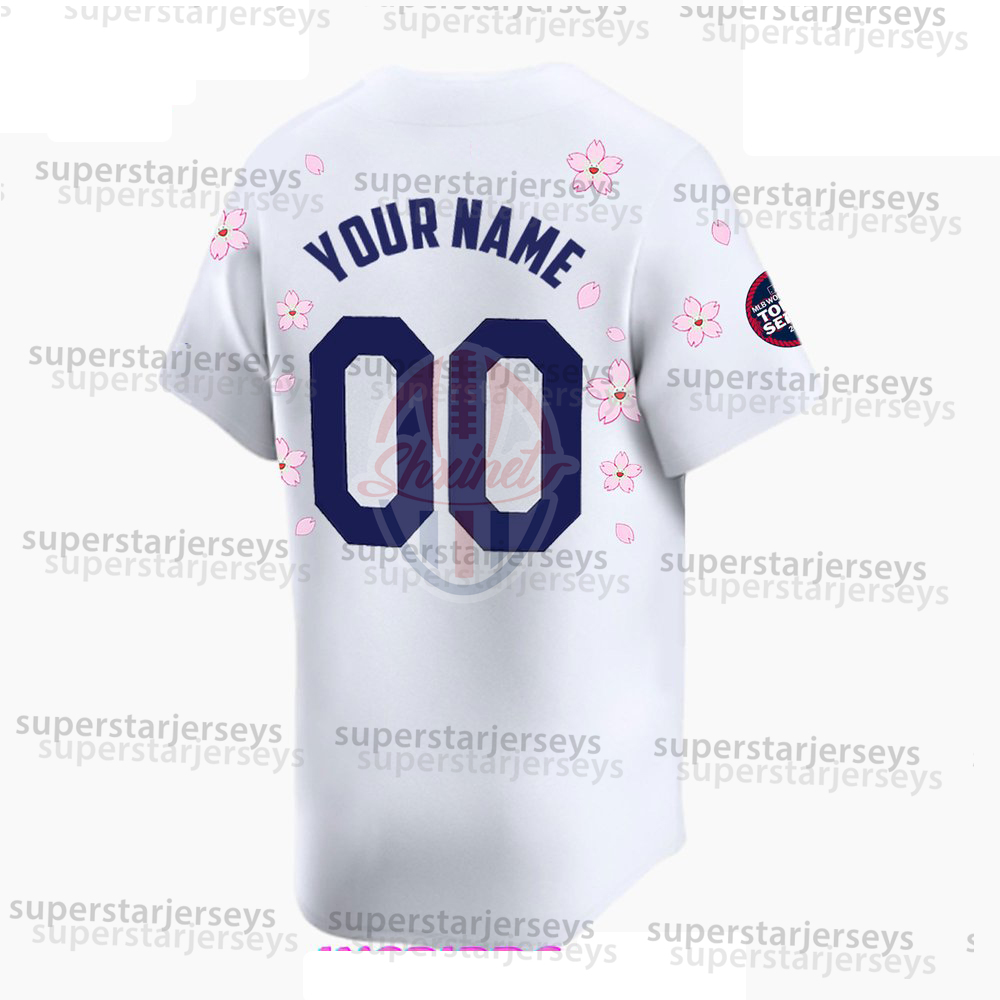 Shohei Ohtani Roki Sasaki 2025 World Series Championship Gold Tokyo Series Takashi Murakami Jersey Mookie Betts Yoshinobu Yamamoto Freddie Freeman Top