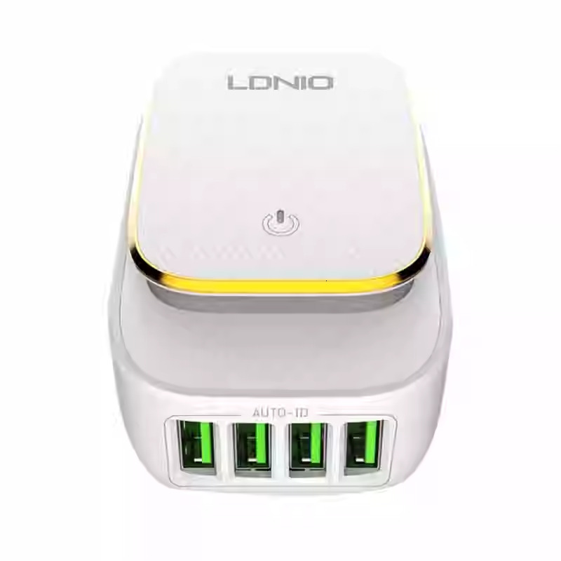 Multi port 4-port USB multi port charger for Android, suitable for iPhone travel, EU, UK, AU