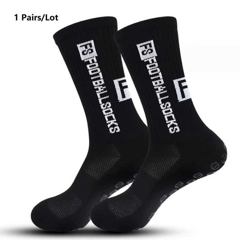 1 Pairs Antislip Football Socks Men Women Nonslip Soccer Basketball Tennis Sport Socks Grip Cycling Riding Socks 3846W251011
