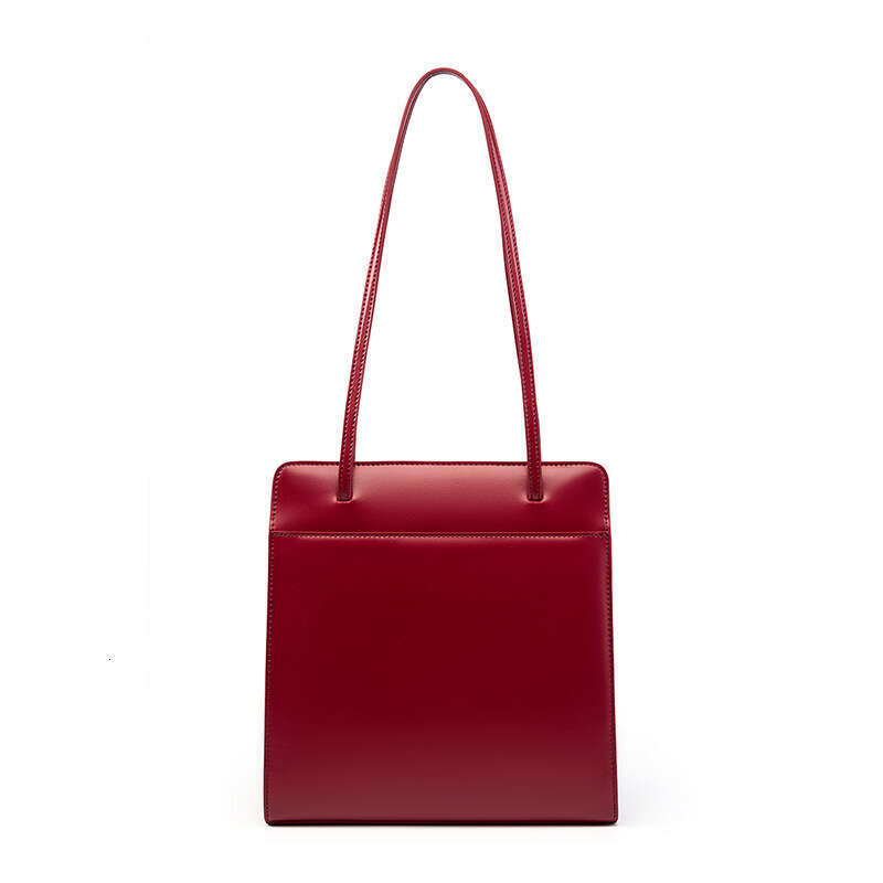 Luxury bag Special Offer Early Autumn New Tote High end Cowhide Bucket Bag Elegant Red Handbag for Women