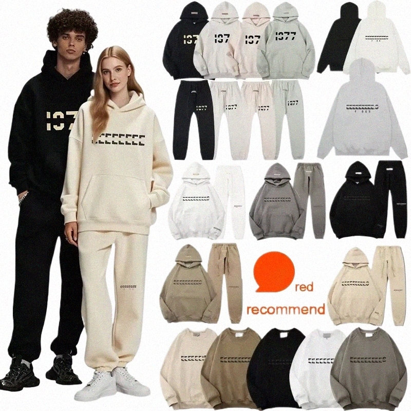 mens Hoodies Designer Essentials Hoodie Men Women Quality Sweatshirt Pullover clothes Streetwear Cotton Letter Printed Hoody essentialsPBEO#