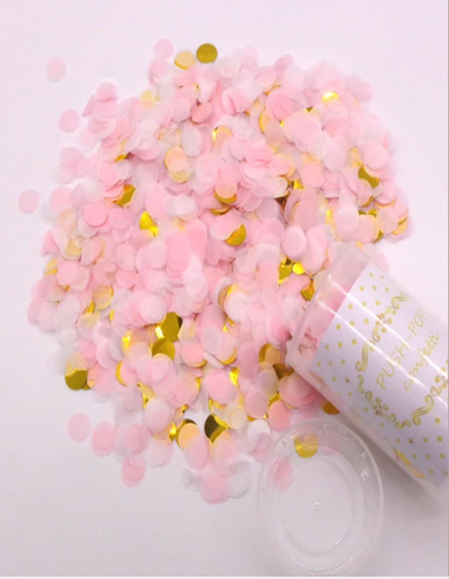 Manufacturing Tool Atmosphere Mini Round Confetti Dot Party Supplies WeddingHappy Birthday Push Confetti Confetti Pop Paper Flowe4741582