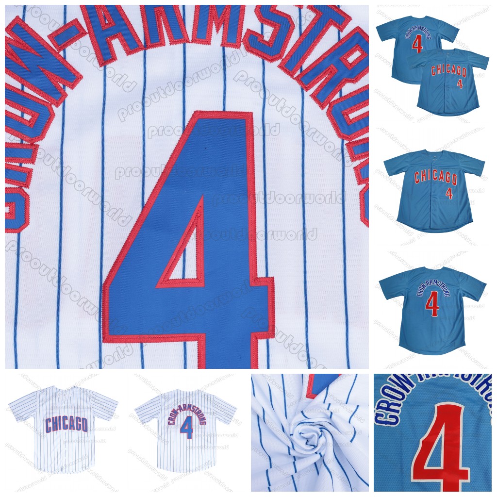 4 Pete Crow-Armstrong 2025 Baseball Jeresy Lester Stitched Casual Wear Breathable Polyester Casual Wear Short Sleeve Uniform