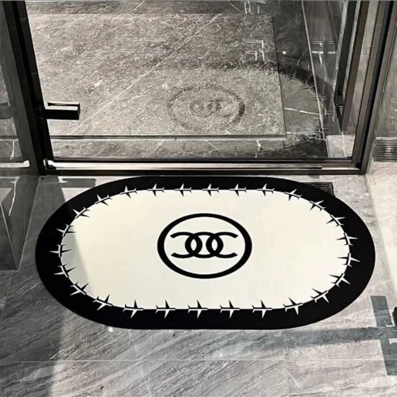 VIKAMA French Printed Carpet Bathro Absorbent Diat d Floor Mat Door Mat Antislip Foot Mat He Decoration H251011