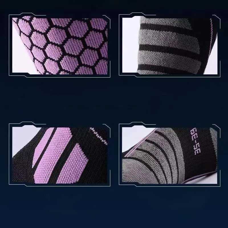 Merino Wool Hiking Thermal Ski Socks for Men Winter Long Warm Outdoor Sports Skiing Snowboarding Performance Stocking HikingW251011