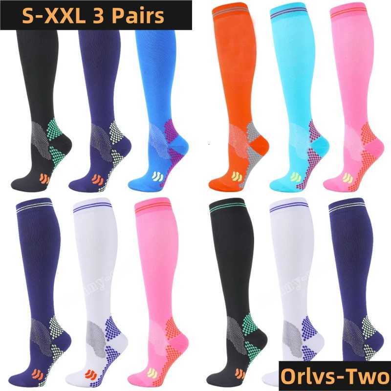 5 Pairs Dropship Compression Socks Varicose Veins 2030 Mmhg Men Women Socks For Running CyclingFootball Soccer StockingsW251011
