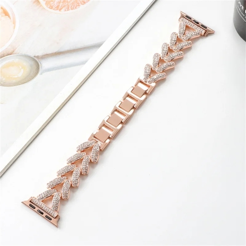 Diamond Metal Strap for Apple Watch 10 Band 46mm 42mm 41mm 4449mm 45mm 40mm Women Belt Bracelet 251010