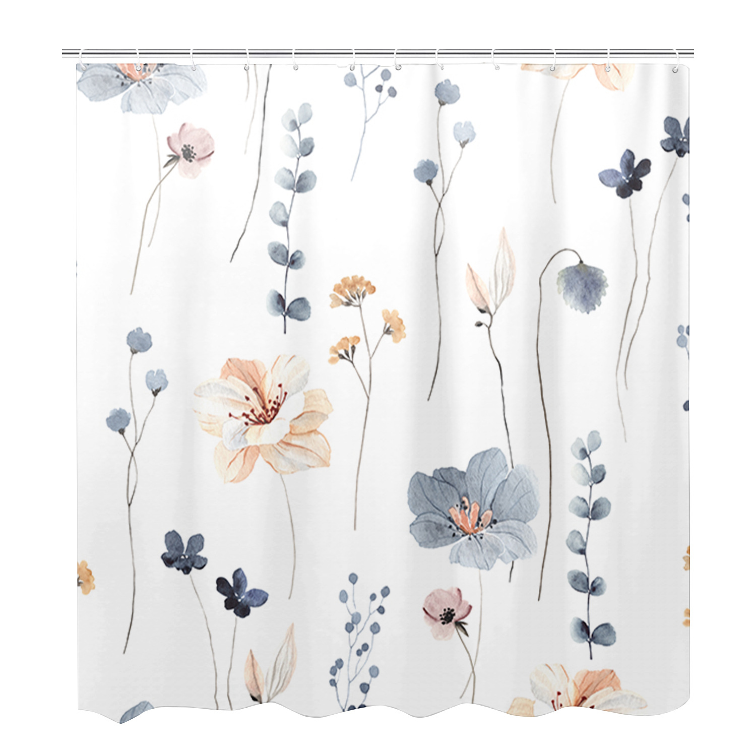 YL-37435 bathroom toilet punch-free curtain waterproof anti-light roller blinds toilet toilet block curtain toilet three-piece set