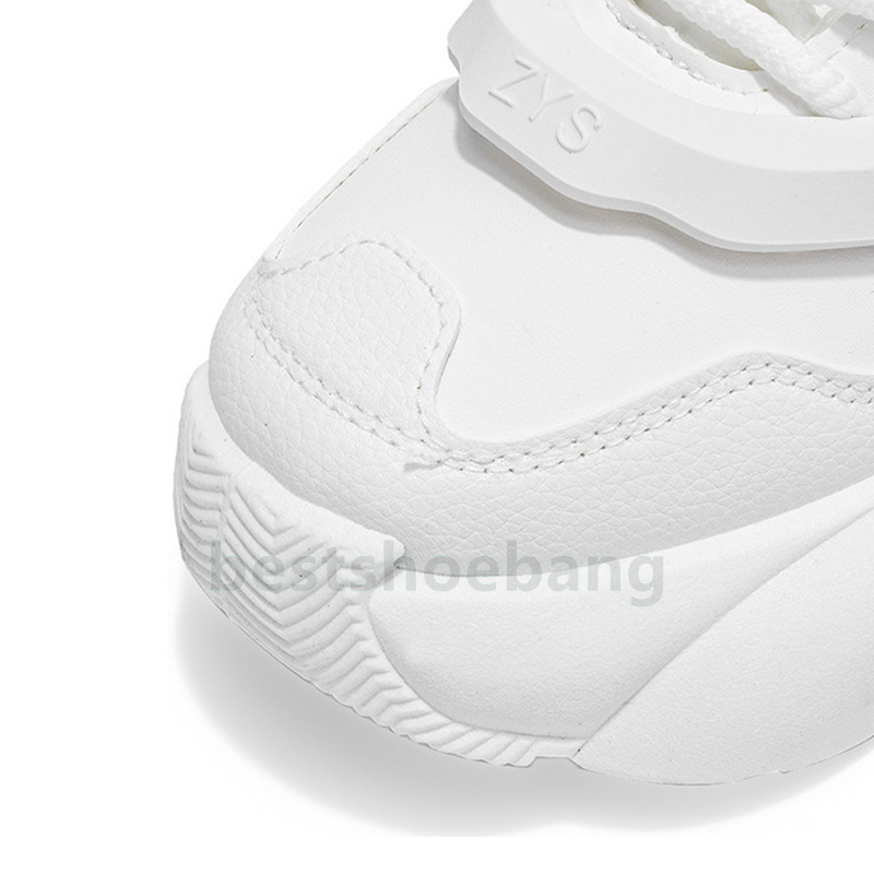 Designer Shoes Casual Sneakers White Black Trendy Versatile Durable Extra-Large Mens Height-Increasing Dad Shoes Size 39-46