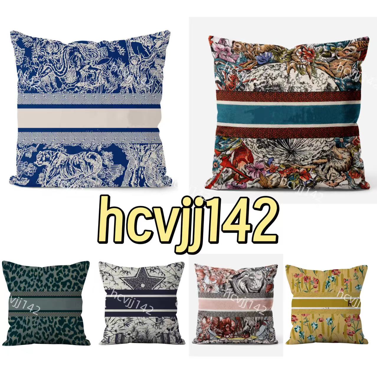 D Family Pillowcase designer high-end home design pillowcase cushion cover letter throw pillow top quality Contact me to view pictures high-end gift box se