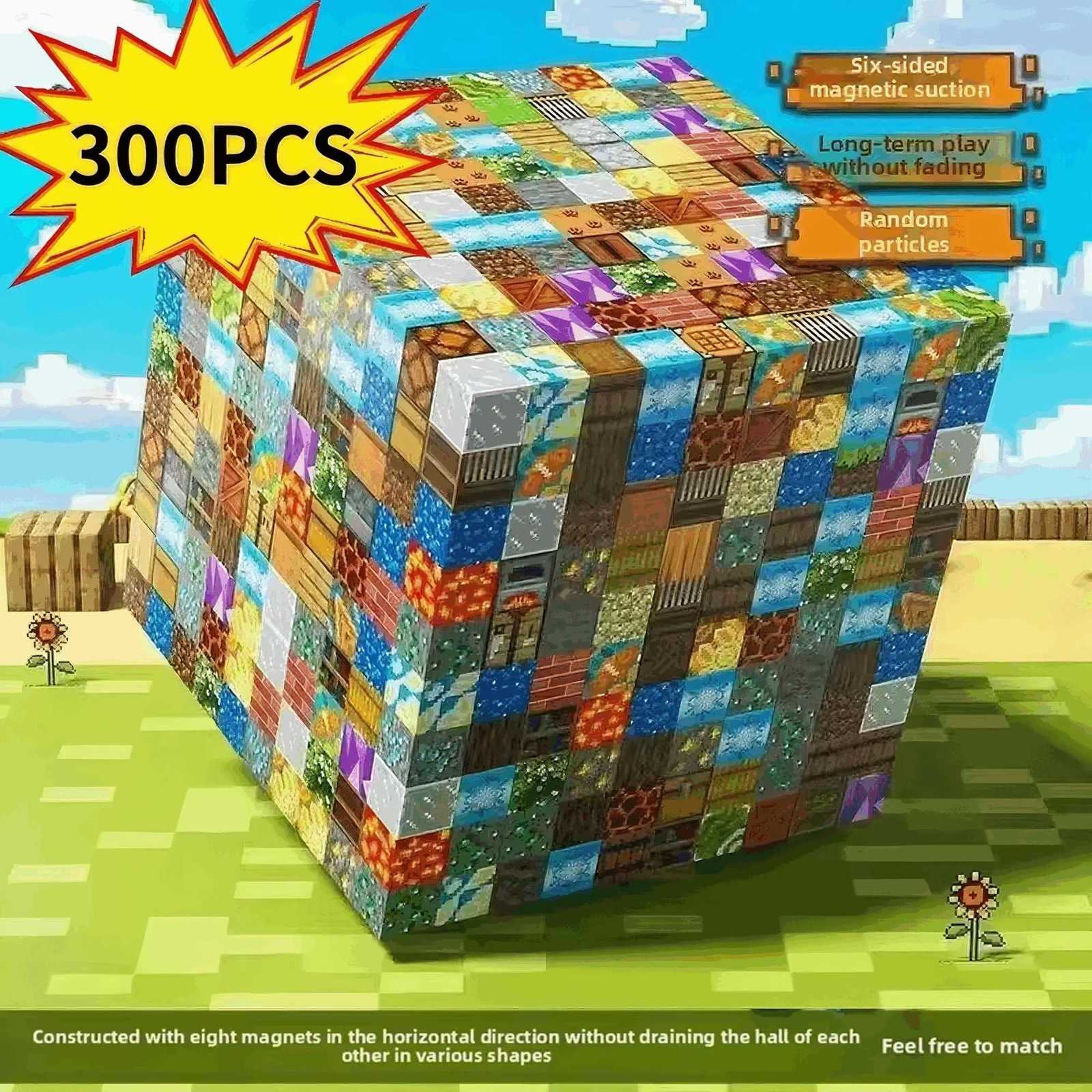 2025 New 10-300pcs DIY Magnetics Building Blocks Mini World Magnetic Building Blocks Puzzle Blocks For Childrens Birthday Gifts Y251011