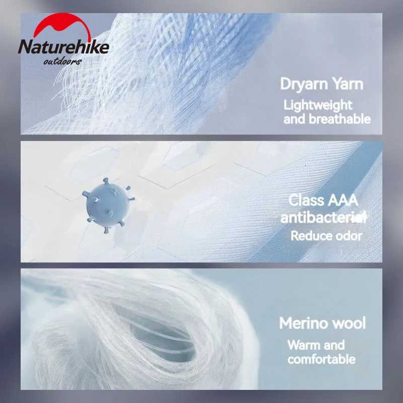 Naturehike Quickdrying Wool Socks Outdoor Sports Hiking GYM Running Damping for Men Women Midcalf Breathable Moisture COOLMAXW251011