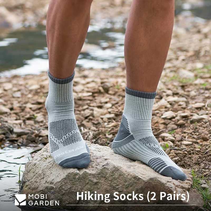 MOBI GARDEN Outdoor Hiking Socks Soft Breathable Sports Trekking for Men Women COOLMAX Fabric 3D Arch Support Winter Sock WarmW251011