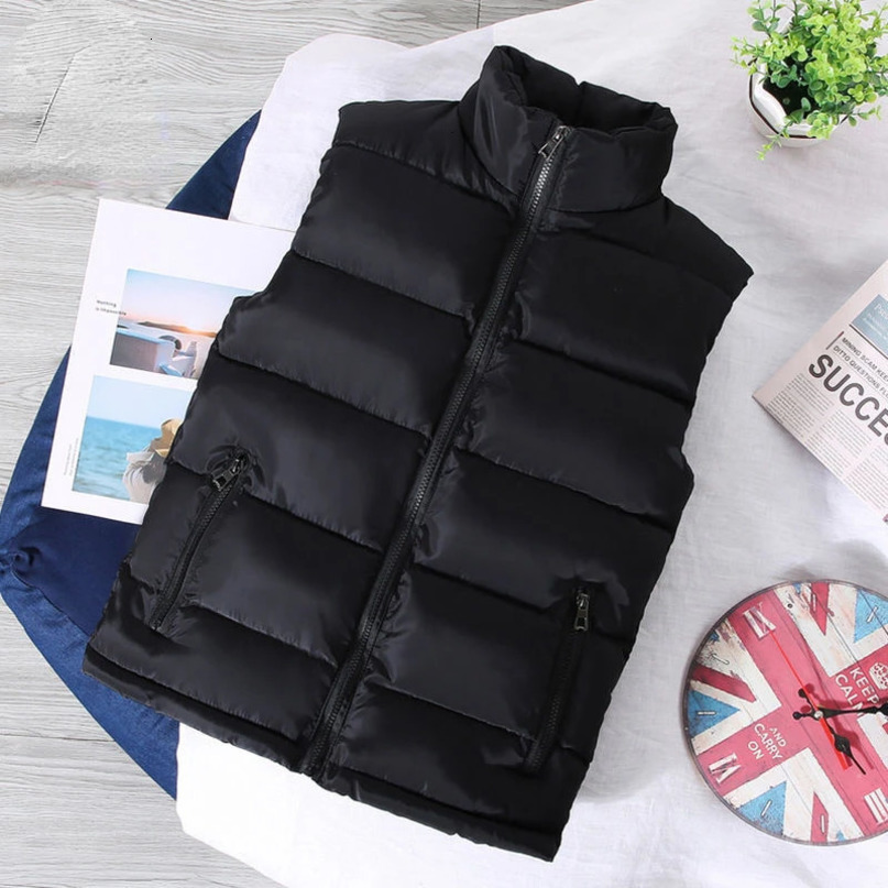 y mens vest warm autumn winter jacket sleeveless Parkas inflatable thick coat clothing black and white red 240926