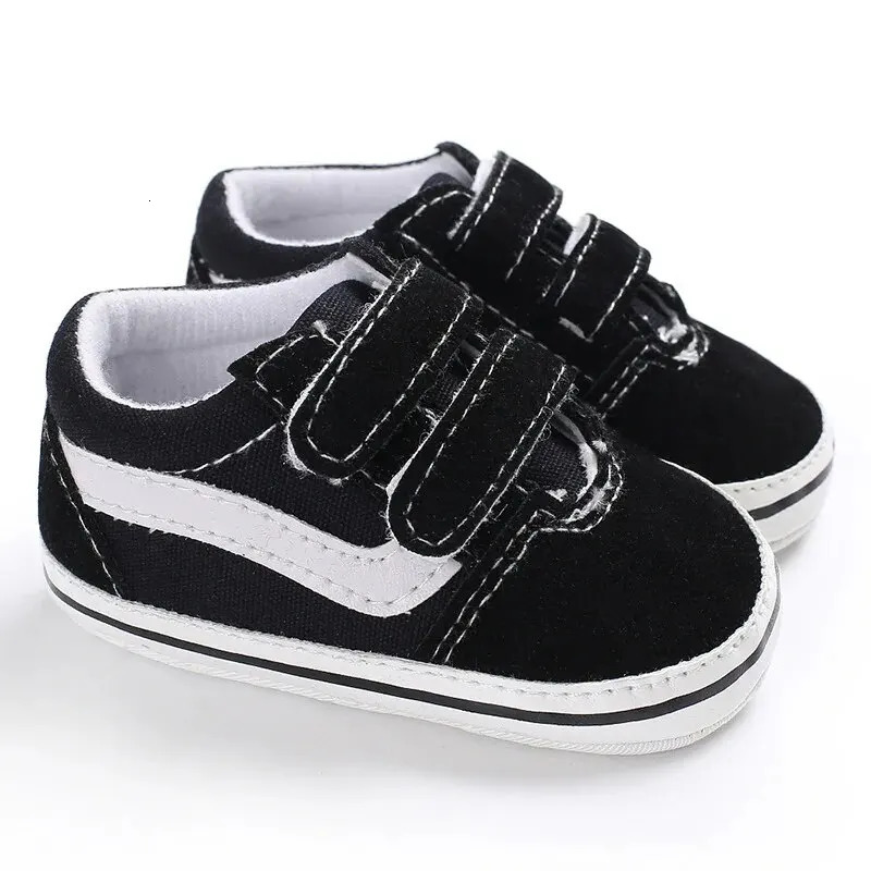 Meckior Baby Canvas Sneakers Classic Stripes Casual Boy Girl Shoes Antislip Soft First Walkers Infant Unisex 251010