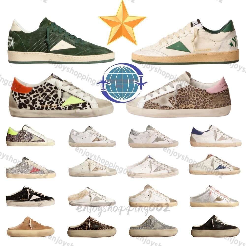 New Designer Loafers Sneakers Super-star S Shoes Leather Italy Dirty Old Shoe Brand Women Men Black White Ball Casual Star Trainers