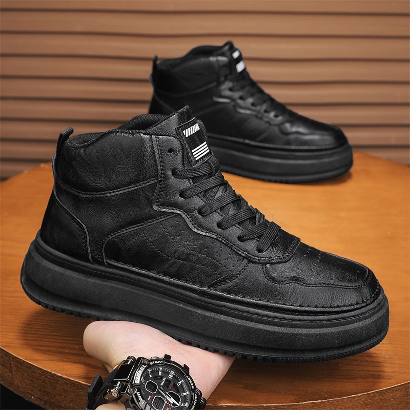 Men's Brand Hot Design High Top Sneakers - Luxury shoes Fall free shipping 2025 Thick Bottom Casual