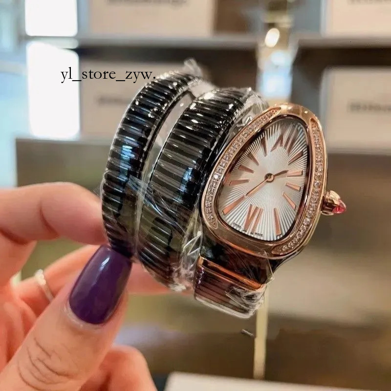 bulgarii watch Luxury Serpentine Watch Womens Watch Snake Watch Watches Super Clone Watches Celebrity Same Snake Shaped Watch Personality Fashion With Box e62