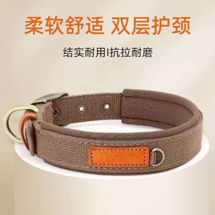 Collar for Medium and Large Dogs, Retriever, Golden Lab, Double Layer Design, Leash, Dog Traction Special