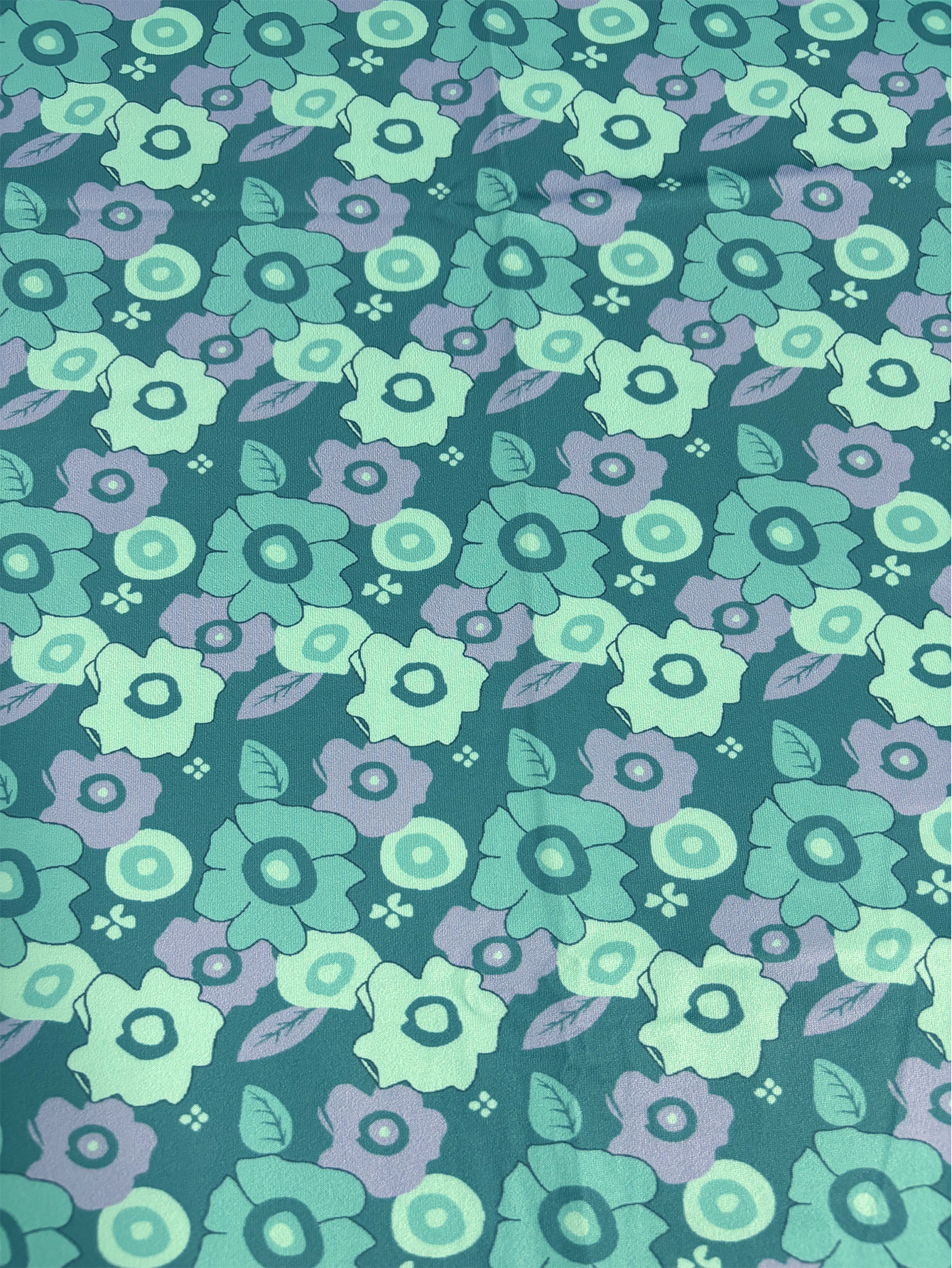 Women's Autumn Winter New Floral Printed Maxi Dress - Elegant Versatile Office - Wear Dark Cyan Dress-CF41088