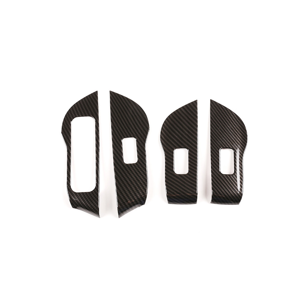 Car Door Window Control Panel Carbon Fiber Cover Molding Door Lock Glass Lift Switch Frame for Mercedes Benz GLS X167 GLE W167 GLE Coupe C167 450 350 