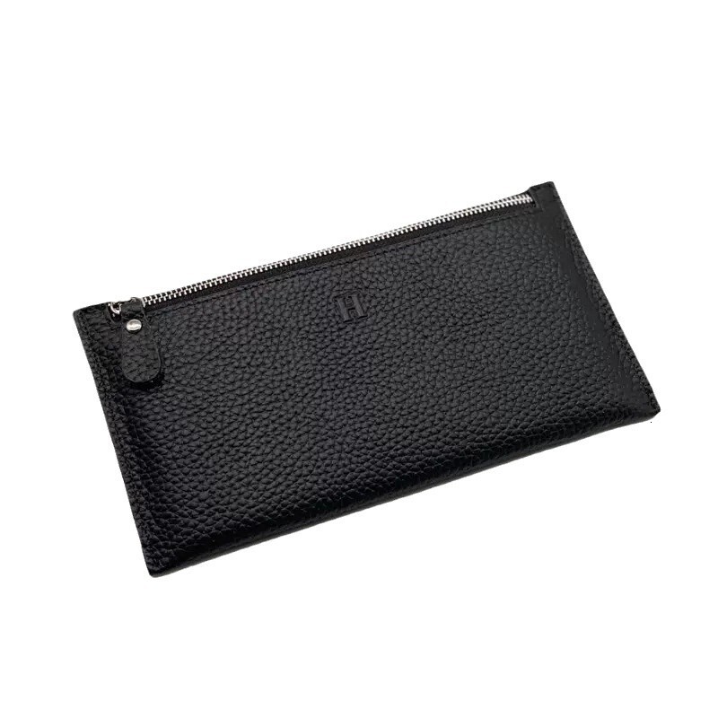 Genuine Leather for Women Long Style 2025 New Ultra-thin Clutch Wallet Niche Design Exquisite High-end
