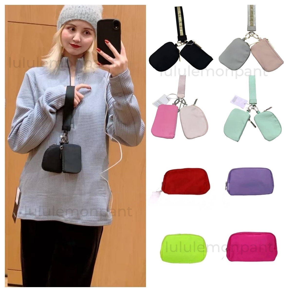 2025 10A new Fashionable Nylon Yoga New Belt Bag Bum bumbag Portable Fanny Pack for Men Women with Crossbody Strap waist everywhere classic luluity Lemonion belt bag