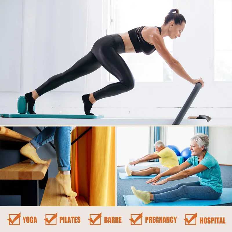 3 Pairs Yoga Socks for Women Breathable Mesh Socks Non Slip Pilates Socks Grip Cotton Low Cut Gym Fitness Sport Short Yoga SocksW251011