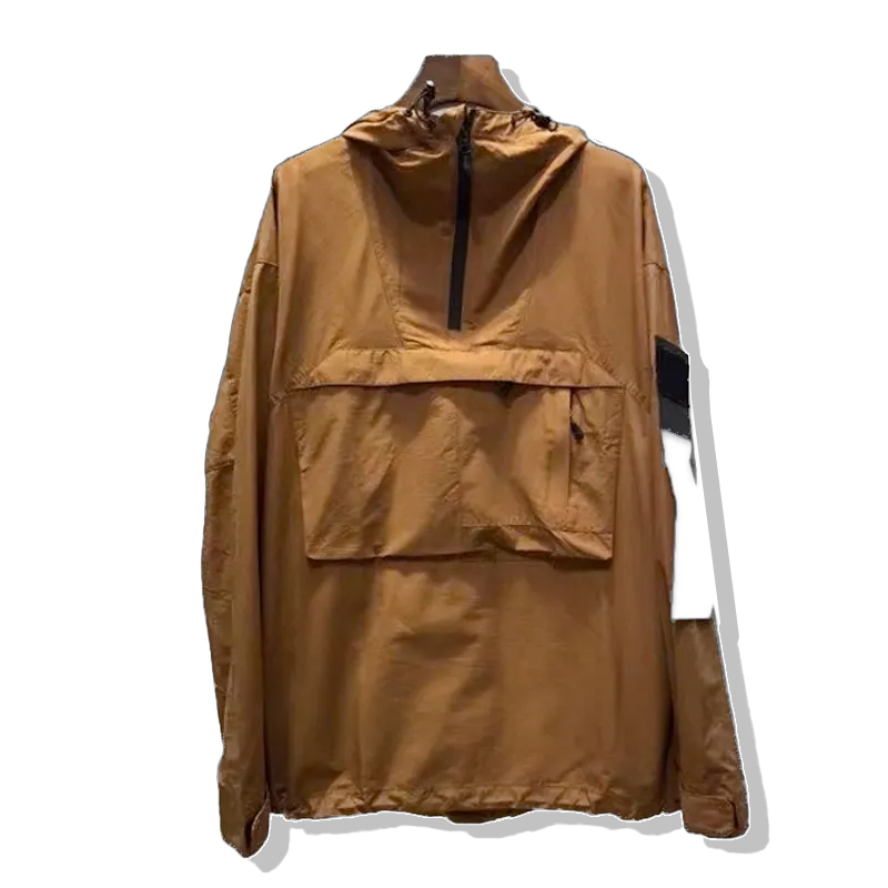 Men's Jackets Spring And Summer Metal Nylon Series Jacket Men Thin Lapel Coat