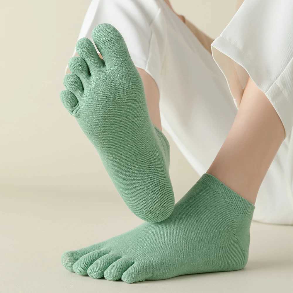 5 Pairs Women Toe Socks with Separate Fingers High Quality Cotton Five Finger Socks Women Low Cut Ankle Socks Yoga SportsW251011