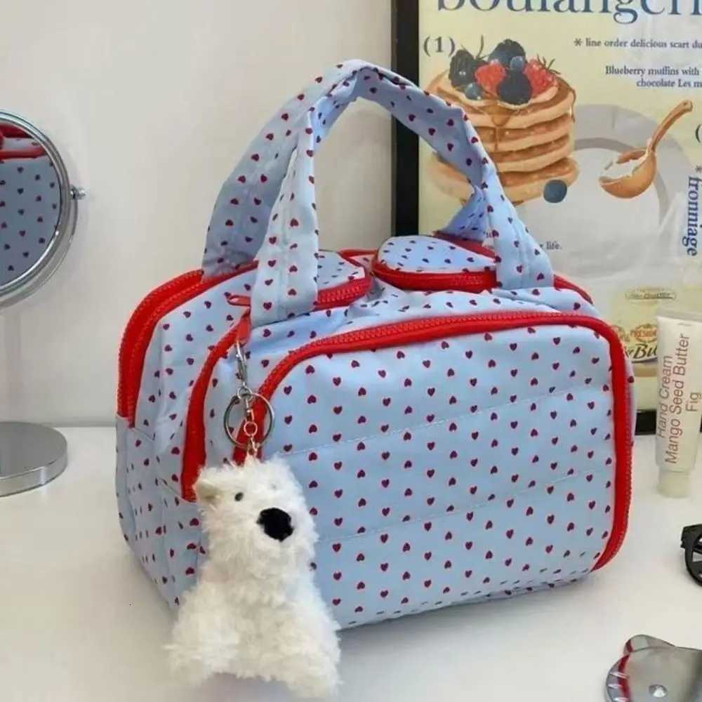 Mtipocket Design Cosmetic Handbag Double Side Open Zipper Closure Portable Makeup Pouch Separate Dry and Wet Easy Access D251011