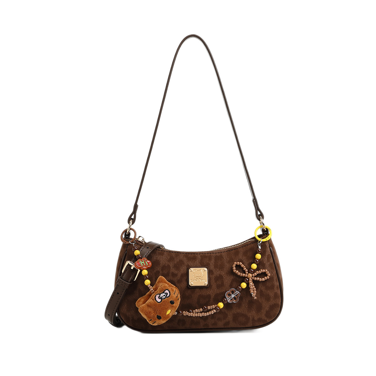 Cow & Kitty designer bag free shipping 2025 New Classic Printed Shoulder Bag Cute Casual Underarm Bag for Women pink blue coffee white