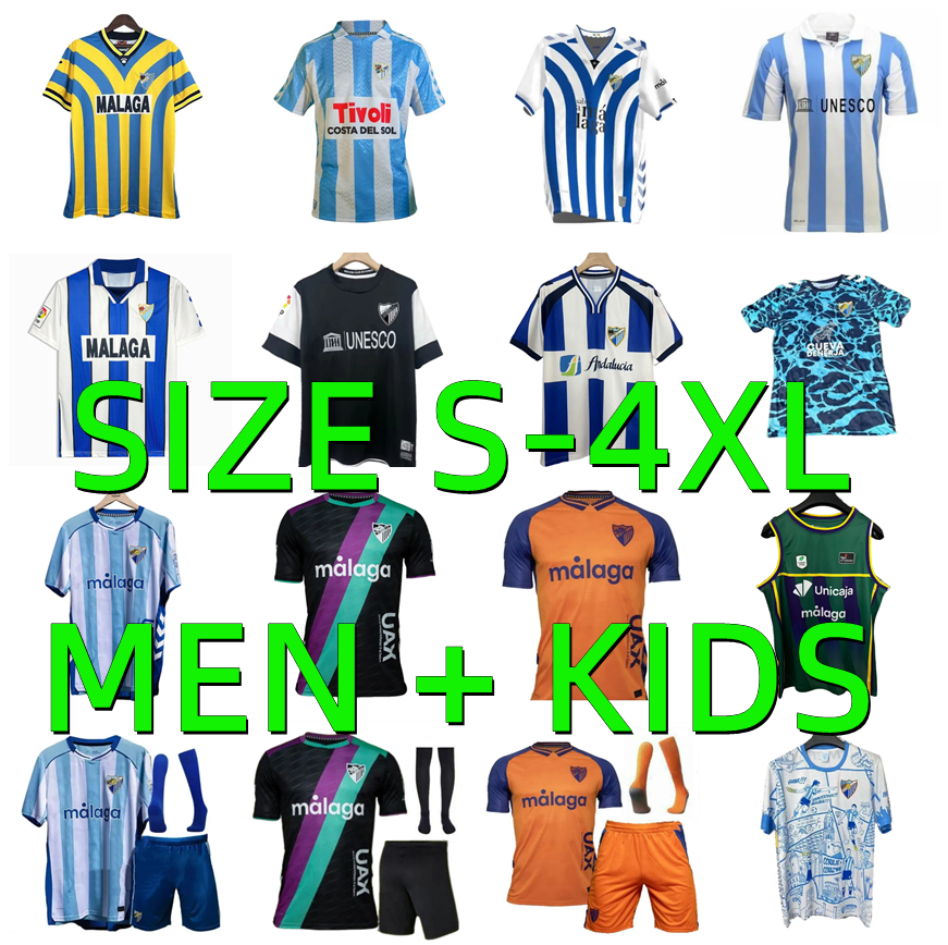 25 26 Malaga CF soccer jerseys 2025 2026 ANTONITO C. DIONI CASTEL MEDINA BATURINA D.LARRUBIA 97 98 99 05 06 12 13 retro ISCO Maillots De Foot Football Shirt Men kids