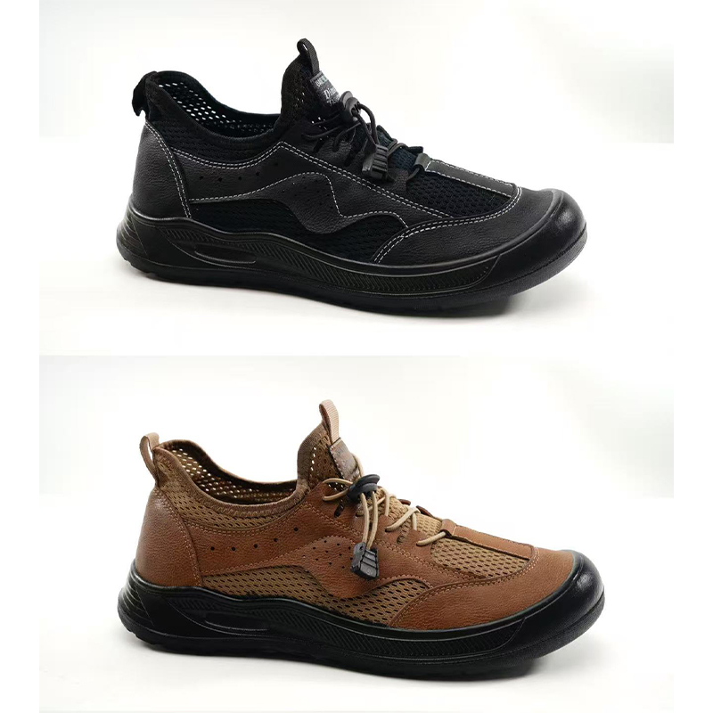 Breathable Mens Casual Hiking Shoes - Non-Smelling Mesh Footwear with Comfort Soft Sole