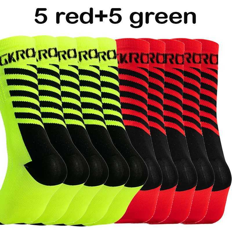 GKRQ 10 Pairs Unisex Cycling Socks Ankle Length Sports Tab Socks for Men WomenW251011