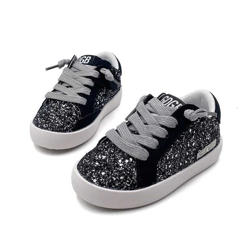 Kids 2025 Girls Spring Fashion Shiny Running Sport Shoes Children Nonslip Trainers Student CCDB Casual Sneakers Y251011 XJ260303