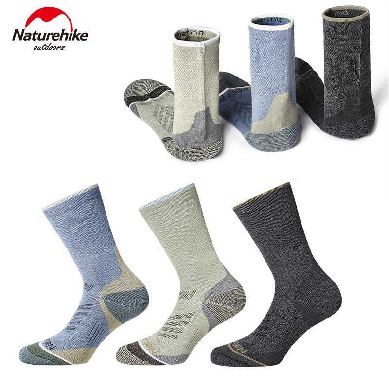 Naturehike Quickdrying Wool Socks Outdoor Sports Hiking GYM Running Damping for Men Women Midcalf Breathable Moisture COOLMAXW251011