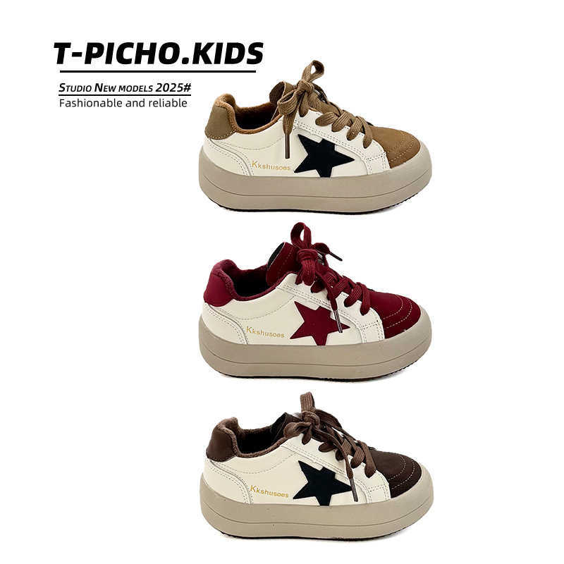 Korean-Inspired luxcury Children's Board Shoes Cozy Dual Fabric Footwear Collection for Kids