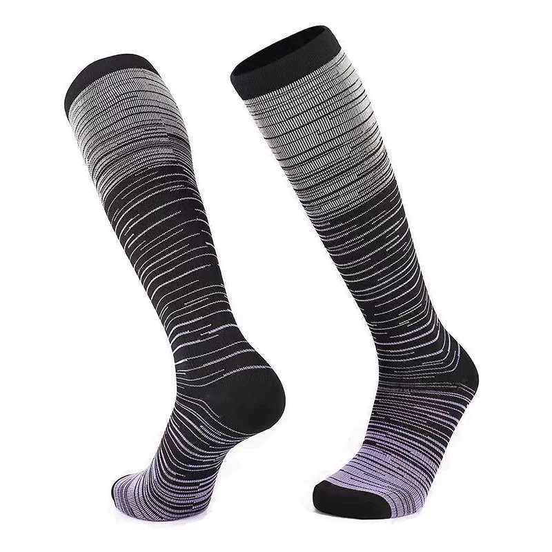 Unisex Compression Socks Stockings Best Nurses Hiking Travel Flight Socks Running Fitness SocksW251011
