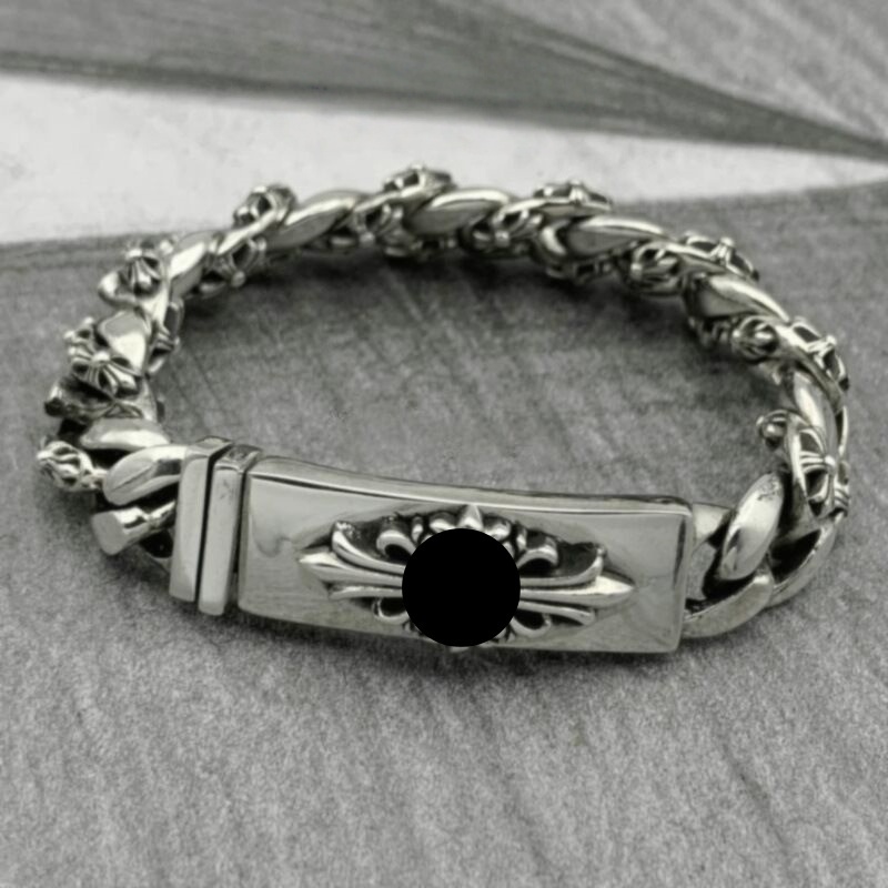 Chrome Bracelet Fashion Cross Bangles Designer chromes Classic Unisex Bracelet Hip Hop Vintage chromed Women Men Bracelets Jewelry ADG3