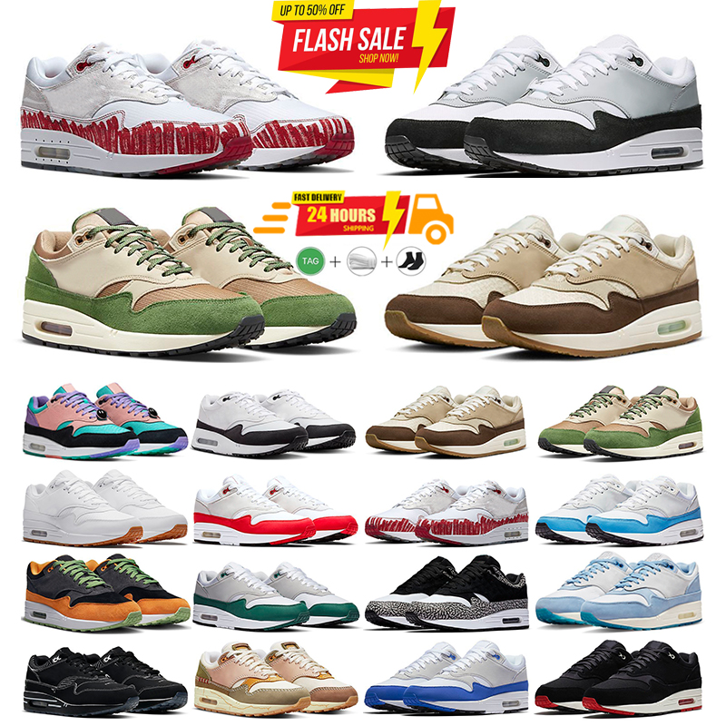 2026 designers running shoes 87 Mens Women Patta Waves Black Monarch Baroque Brown Saturn Gold Wheat Treeline mens sneakers Sports Trainers FB7158-131