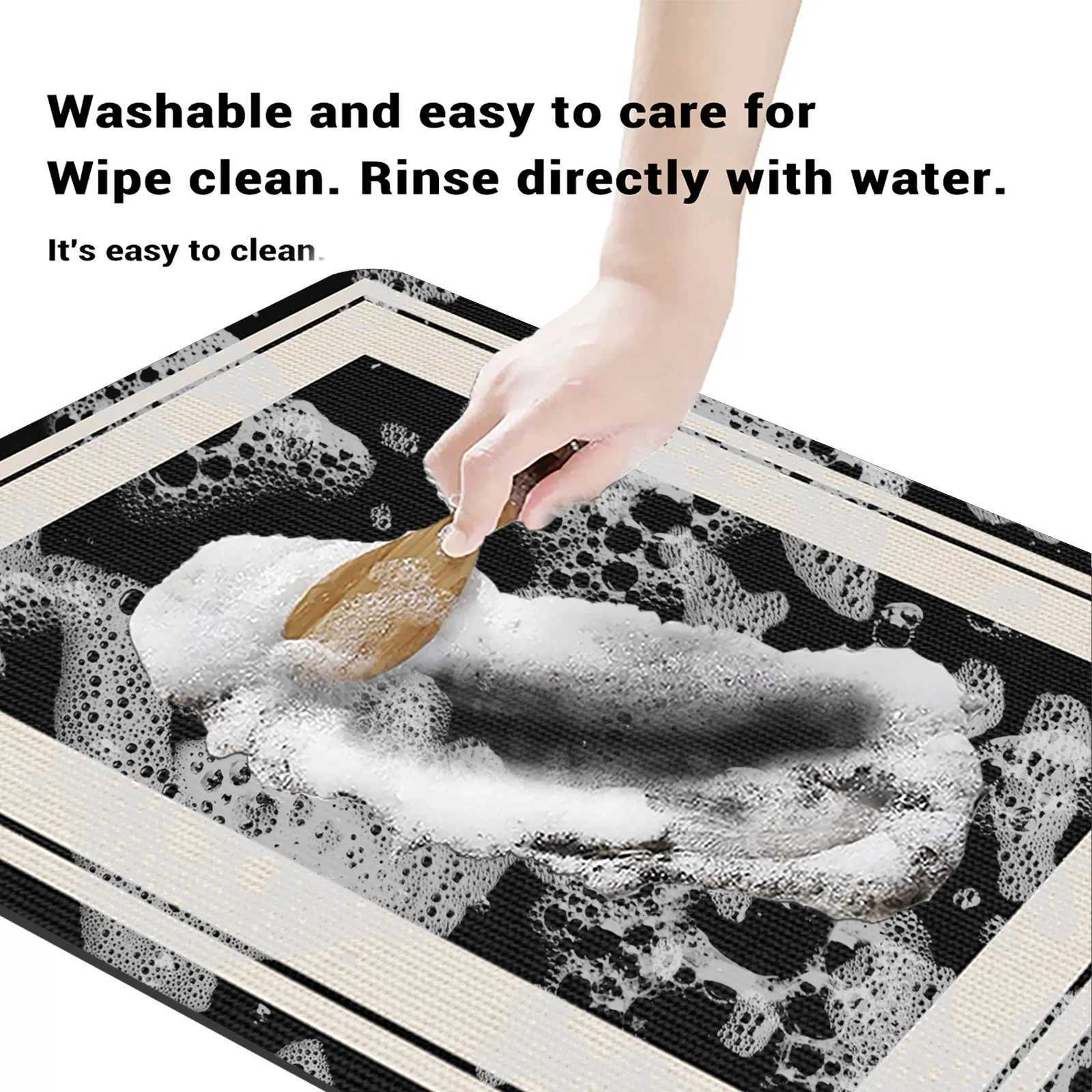 Retro Vintage Kitchen Mat Foot Mats NonSlip tite Bathro Rugs Carpet For Living Ro Absorbent Laundry Rug Doormat H251011