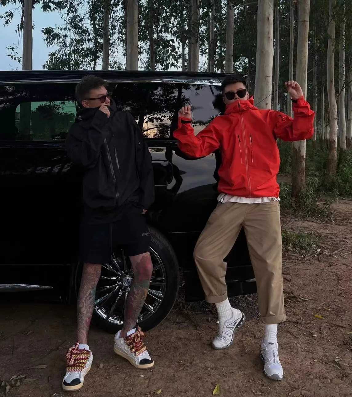 ARC Thr Layer Mens Womens High Quty Camping Coat Outdoor SV Embroidery Waterproof Windbreaker Hiking Ski Jackets Unisex L2510105OEV