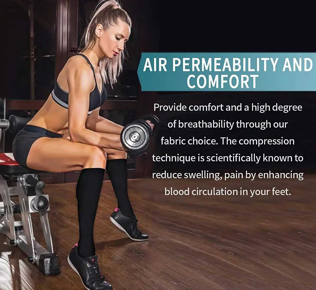 Cycling Compression Stockings Flying Pregnancy Swelling Sports Socks Men And Women Hiking Running Socks 2030 MmHgW251011