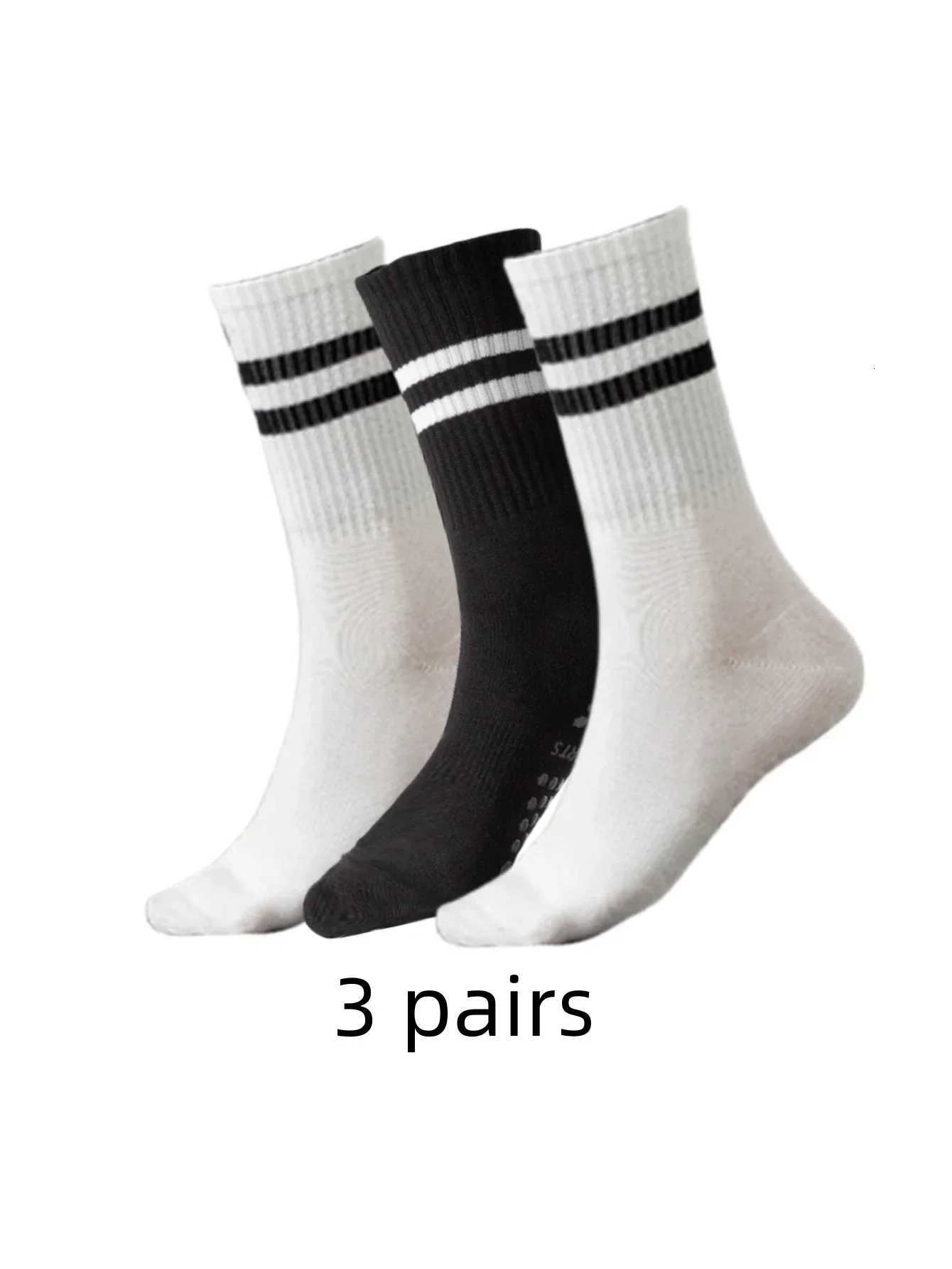 13610 Pair Anti Slip Yoga Socks Female Medium Tube Socks lady Anti Slip Silicone Indoor Fitness Pilates Womens Sports SocksW251011