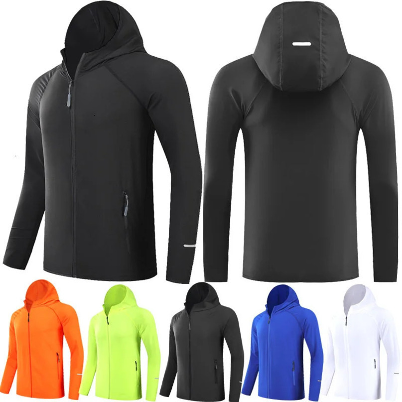 Running Jacket For Men Gym Sport Jogging Training Fitness Bodybuilding Sweatshirt Outdoor MMA Dry Fit Sportswear 250207