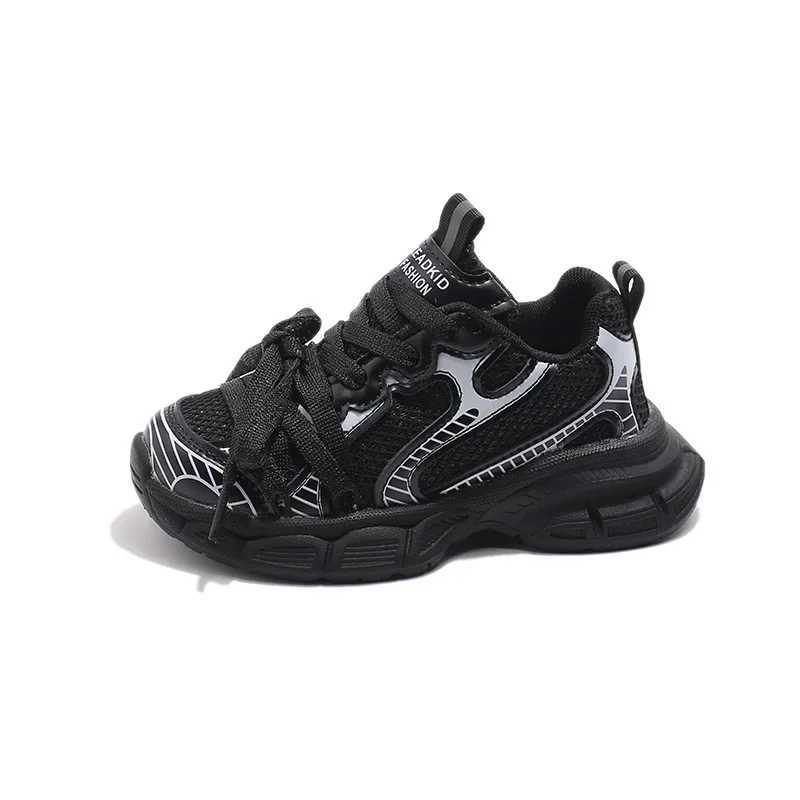 2024 Autumn New Children Casual Shoes for Girls Fashion Korean Sle Breathable Soft Bott Sports Running Versatile Sneakers Y251011 XJ260303