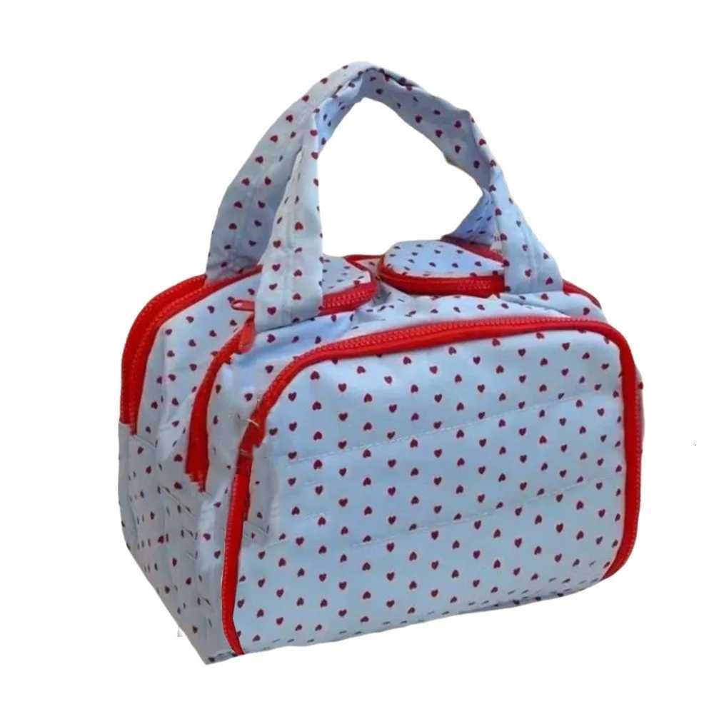 Mtipocket Design Cosmetic Handbag Double Side Open Zipper Closure Portable Makeup Pouch Separate Dry and Wet Easy Access D251011